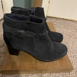Clarks Black Ankle Booties